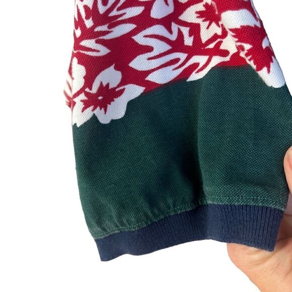 Vintage Navy blue 100 cotton short sleeve polo Hawaiian  shirt - Picture 8 of 13